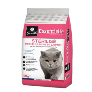 Croquettes Essentielle chat stérilisé saumon - 3 kg