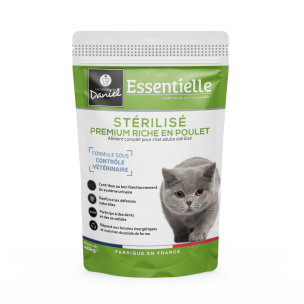 Croquettes Essentielle chat stérilisé poulet - 400g