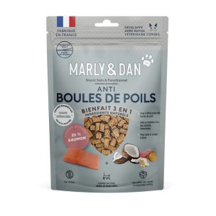 Tendres bouchées "anti boules de poil" chat 40g - Marly & Dan